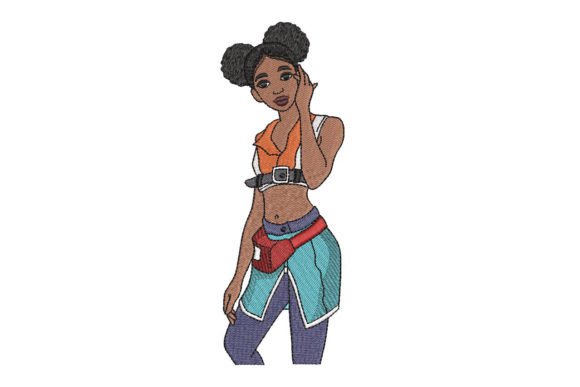 African Fitness Girl: Black Beauty Woman