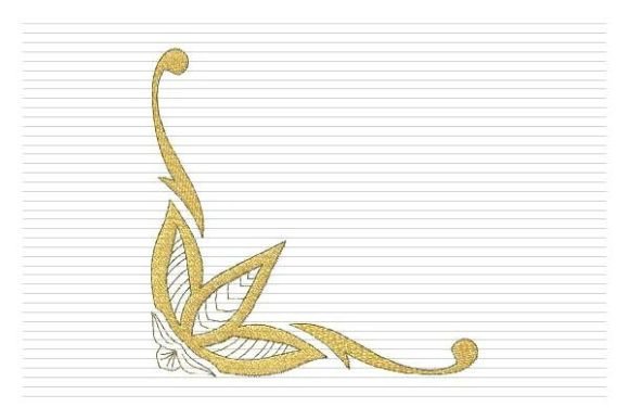 Corner Decoration: A Timeless Golden Border for Personalized Gifts
