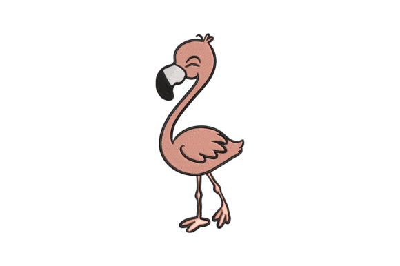 Cute Flamingo: A Craft Fair-Ready Embroidery Design