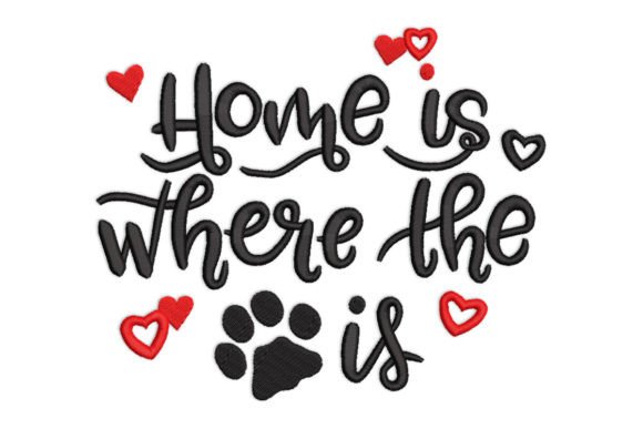 Dog Quotes Embroidery Design