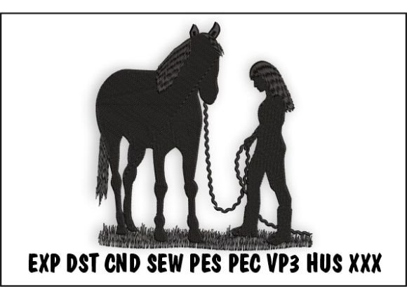 Girl Leading Horse Embroidery Review