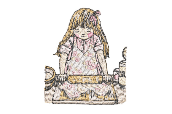 Happy Girl Cooking