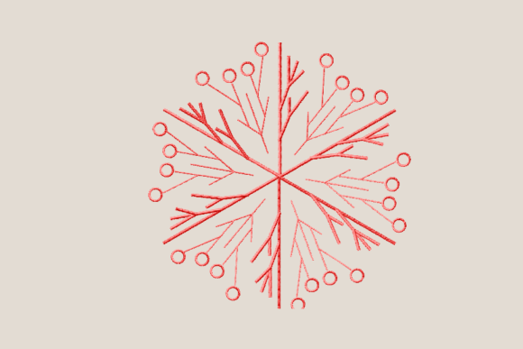 Red Snowflakes: A Smart Winter Embroidery Choice for Small Business Brands