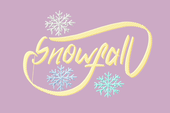 Snowfall Charming Lettering