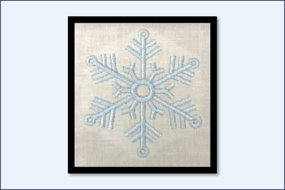 Snowflake-5 Point-B: A Refined Holiday Embroidery Staple