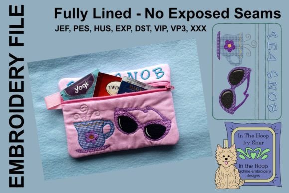 Tea Snob Zipper Bag
