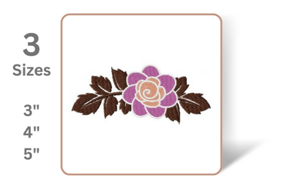 Vintage Floral Element: A Timeless Embroidery Gem